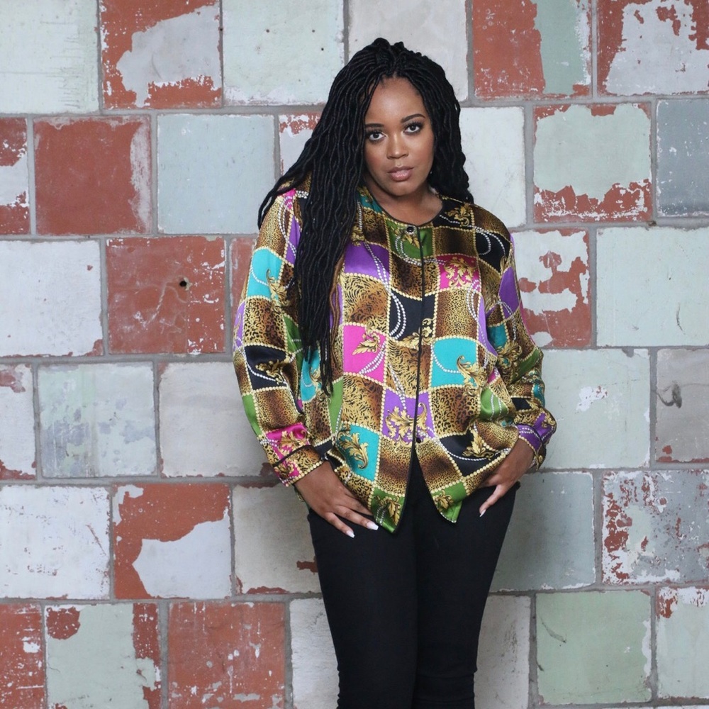 Vin'tij 80's Western Mix Print Blouse